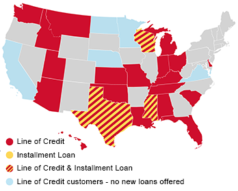 Online Line of Credit Line & Installment Loan